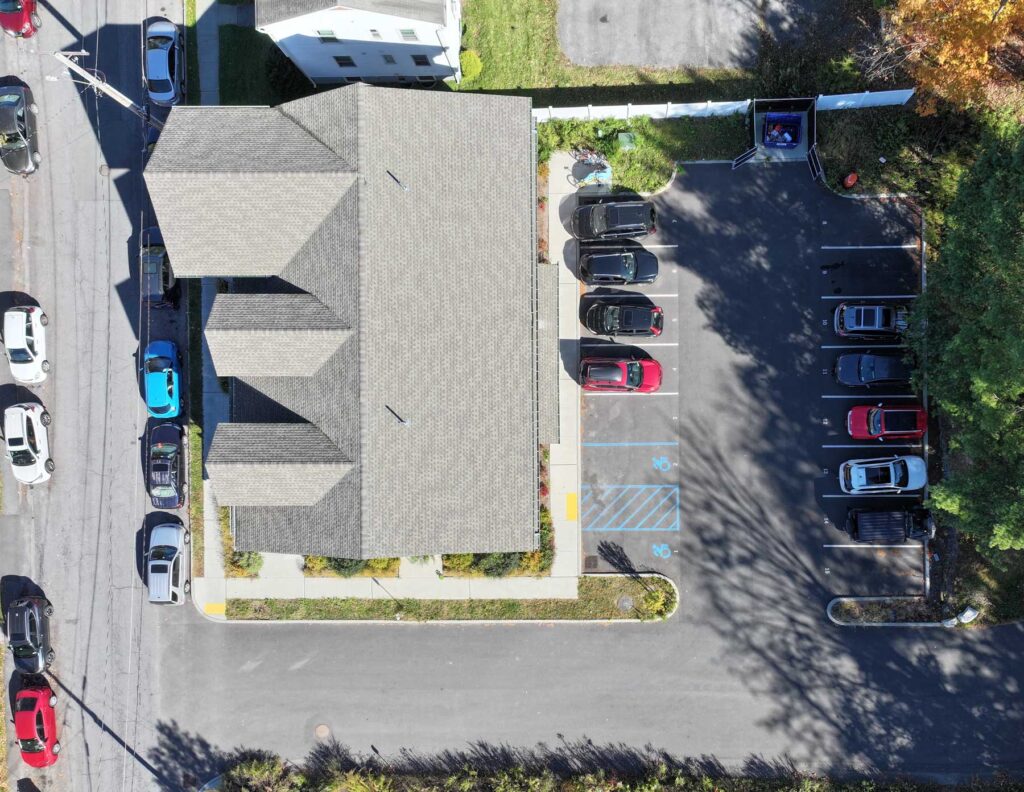 Aerial View of Church Street Building in New Paltz NY